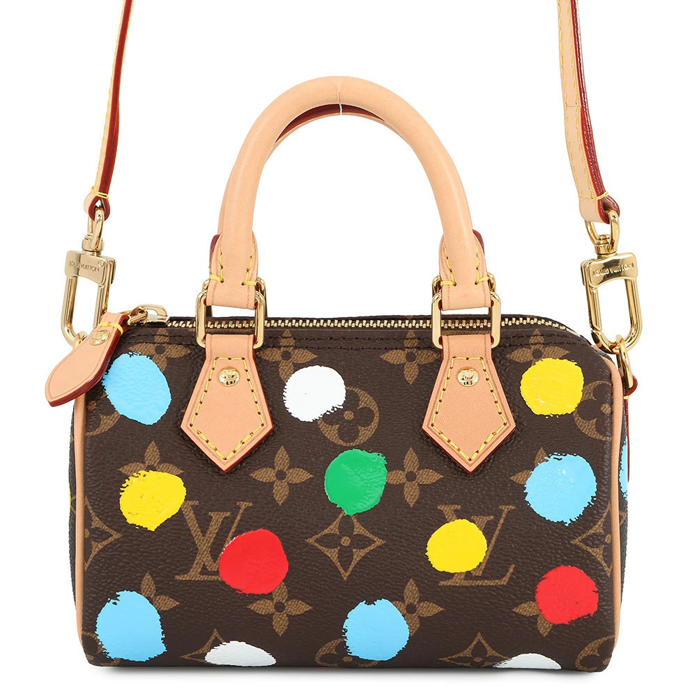 Louis Vuitton handbag Monogram Painted Dot LV YK Speedy Yayoi Kusama Bag